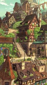 二次元 girl 壁 来自vinneeleong的图片分享 堆糖 environment concept art anime scenery fantasy landscape