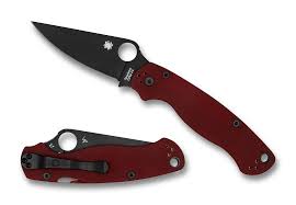 Spyderco Exclusive - PM 2 - Red G10 - CPM 4V - C81GPRDBK2 | St. Nick's  Knives