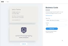 Make your business card in 5 minutes! Wix Logo Ordering Business Cards With Your Logo Help Center Wix Com