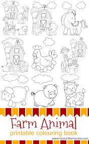 Sheep, cows, goats, horses, ducks, pigs, hens and other animals are bred on farms for a variety of products such as wool, milk and its products, eggs, meat, etc. Farm Animal Printable Colouring Pages Messy Little Monster