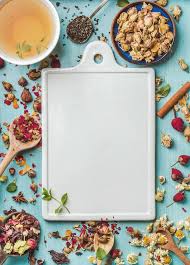 cup of healthy herbal tea dizajn produktovogo menyu dizajn menyu fud art