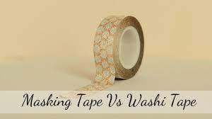 If you're a crafter like me, you might have noticed something called washi tape emerging in popularity in the past couple of years. Masking Tape Vs Washi Tape What S The Difference Top Home Apps