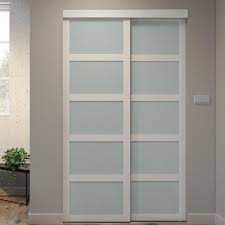 Doors thickness is 1 3/5 . Sliding Closet Mirror Door Knocks Doors