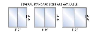 What are the standard dimensions for a double door? Sliding Doors Window Mart