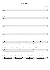 Cut time is signified in music with 2/2, or 2 over 2. Cut Time Sheet Music For Piano Solo Musescore Com