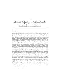 Water soluble fertilizer is a compound fertilizer that can be completely soluble in water, easily absorbing more crops. Pdf Advanced Technology Of Fertilizer Uses For Crop Production Advanced Technology Of Fertilizer Uses For Crop Production