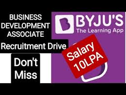 Byju S Business Development Associate Recruitment Drive 2015 2016 2017 2018 Passed Outs Youtube