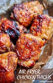 Use Sugar Free Syrup To Make It Keto Approved Air Fryer Chicken Thighs Air Fryer Chicken Air Fryer Recipes Healthy