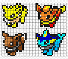 Minimum values are based on a hindering nature, 0 evs, 0 ivs. Eevee Evolutions Gen 1 Perler Bead Pattern Bead Sprite Pokemon Pixel Art Eevee Hd Png Download 925x757 311959 Pngfind