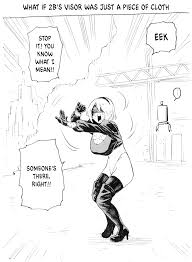 Ryuu Horie doing a random 2B meme in his manga [The Hero and The Demon  Kings Romcom] : rnier