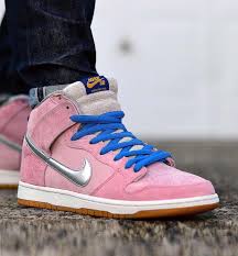 Air Force 1 07 Lv8 Sneaker Low White Blue Fury Black Concepts X Nike Sb Dunk When Pigs Fly In 2020 Pink Sneakers Nike Sb Dunks Nike