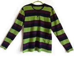 Black And Yellow Striped Long Sleeve Shirt Marimekko Striped Shirt Long Sleeves Nautical Top Green Purple Black L Size Women S Marimekko Cl Striped Long Sleeve Shirt Long Sleeve Tshirt Men Nautical Tops
