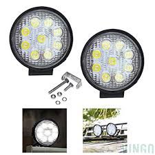 Vingo 2x 27w Arbeitsscheinwerfer Led 12v Quadratisch Arbeitslicht Auto Scheinwerfer Lampe 6500k Weiss Fur Trecker Offroad Kfz Bag Led 12v Led Scheinwerfer Lampe
