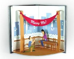 A Paper Marriage Proposal Pop Up Book Pop Up Book Children S Pop Up Books Marriage Proposals