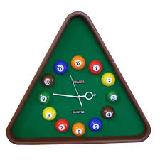 Ore International Pool Table Wall Clock Green Brown Clock Wall Decor Wall Clock Billiards