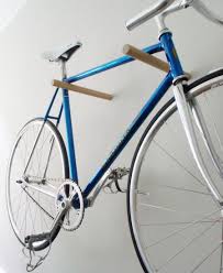 Wooden Bike Hook Love The Minimalist Approach To These Oak Posts The Metal Supports Are Completely Hidden Great Hanging Bike Rack Bike Hooks Wooden Bike