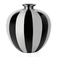 Black And White Striped Vase Uk Raya Vase 14 5 H Mother S Day Gifts Z Gallerie Black And White Vase Striped Vase Black Vase