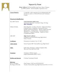resume templates no experience high