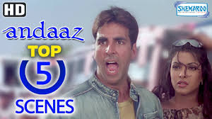 Best 2000 S Romantic Movie Top 5 Scenes From Andaaz Akshay Kumar Lara Dutta And Priyanka Chopra Youtube