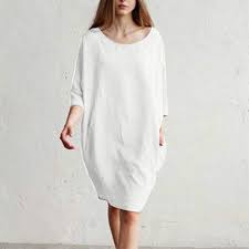 Mr Macy Women Casual Patchwork 1 2 Sleeved Cotton Linen Loose Pocket Tunic Dress Casual Online Shopping Clothes Women Womens Fall