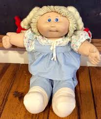 1980s Cabbage Patch Kids Blonde Hair Blue Eyed Girl Coleco Cpk Oaa Cabbage Patch Kid Vintage Cabbage Patch Kids Cabbage Patch Dolls Cabbage Patch Kids Kids