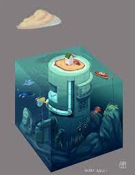 Secret Base Thomas Gibault Isometric Art Game Concept Art Environment Concept Art