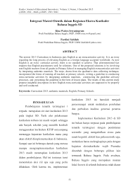 Saya tidak melihat ada yang salah dengan yang ini. Pdf Integrasi Materi Otentik Dalam Kegiatan Ekstra Kurikuler Bahasa Inggris Sd