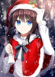 Beautiful Anime Girls Anime Christmas Anime Anime Art Girl