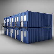 Container Shipping House Double Floor 3d Model Container House Container House Design Building A Container Home