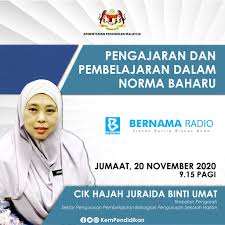 Has been cited by the following article Kementerian Pendidikan Malaysia Pengajaran Dan Pembelajaran Dalam Norma Baharu Bersama Sama Cik Hajah Juraida Binti Umat Timbalan Pengarah Sektor Pengurusan Pembelajaran Bahagian Pengurusan Sekolah Harian Dengarkan Di Bernama Radio Jumaat 20 November