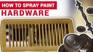 Be sure to remove or cover any hardware, such as handles, locks, and plates, with tape. How To Spray Paint Hardware Ace Hardware Youtube