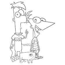 Her day usually consists of attempting to get her brother and stepbrother in trouble with her mother, linda flynn, but by the time she arrives to see what they are doing. Phineas And Ferb And Platypus Coloring Page Kids Play Color Coloring Pages Cartoon Coloring Pages Phineas And Ferb