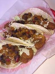 Find 16,552 tripadvisor traveller reviews of the best fish taco and search by price, location, and more. Tamiami Taco Famous Fish Tacos On Light Bed Of Cabbage With Mango Chutney Sauce Picture Of Marina Exxon Bradenton Tripadvisor