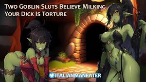 Two Goblin Sluts believe Milking your Dick is Torture 