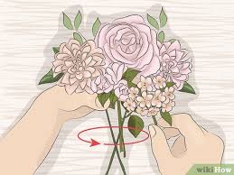 Make your own wedding party and bridal bouquets to add a unique sense of creativity and style to your ceremony. 4 Ways To Make A Bridal Bouquet With Artificial Flowers Wikihow