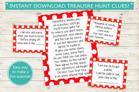 Free printable easter treasure hunt: Printable Treasure Hunt Clues Instant Download Pdf Polka Etsy Treasure Hunt Clues Treasure Hunt Dots Game
