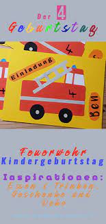 Einladung kindergeburtstag feuerwehr, fotokarte 10x15 cm. Feuerwehr Kindergeburtstag Mama Rausch