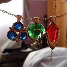 Zelda Ocarina Of Time Stones Necklace Pendants Need Want Where Do I Buy Them Time Stone Legend Of Zelda Video Game Jewelry