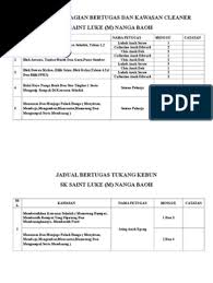 Diminta untuk membuat jadwal piket di kelas mu? Jadual Kerja Cleaner