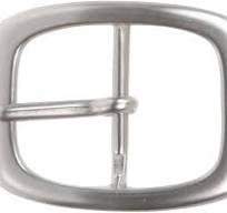 1 3/8" (36 mm) Nickel Free Single Prong Oval Center Bar Belt Buckle
