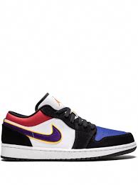 Air Jordan 1 Low Black And Orange Jordan Air Jordan 1 Low Laker S Top 3 Farfetch Air Jordans Jordan 1 Low Sneakers Men Fashion