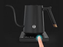 Timemore Fish Smart Pour Over Thin Digital Kettle Black