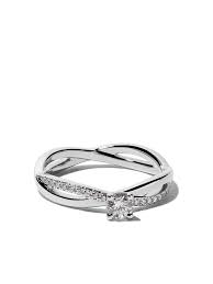 De Beers Platinum My First De Beers Infinity Solitaire Diamond Ring Farfetch Infinity Ring Wedding Wedding Rings Sets Gold Infinity Engagement Ring