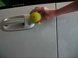 Make a hole in the tennis ball, place it over the keyhole, and push. Pin On Diy Ideas I Like