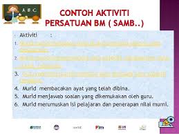 Sokongan membantu dari segi menjayakan aktiviti kelab sukan dan aktiviti sukan sekolah (atau yang seumpama dengannya) seperti mengambil bahagian dalam perbarisan atau persembahan. Contoh Aktiviti Persatuan Bahasa Malaysia Kumpulan Kita Semua