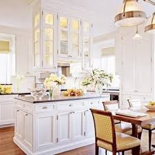 Love The Hanging Cabinets Above The Island Would It Make The Room Too Closed In Home Kitchens Home Gorgeous White Kitchen