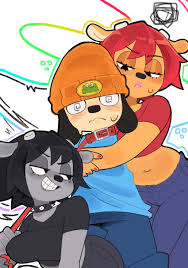 parappa, lammy, and rammy (parappa the rapper and 1 more) drawn by  2gong_(9ujin_) and zazipou_z | Danbooru