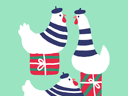 Bird coloring pages christmas coloring pages free printable coloring pages adult coloring pages free coloring coloring books twelve days of christmas christmas art chicken art. 3 French Hens French Hens 3 French Hens Christmas Illustration