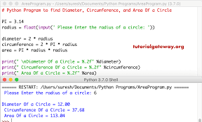 See full list on wikihow.com Python Program To Find Diameter Circumference And Area Of A Circle