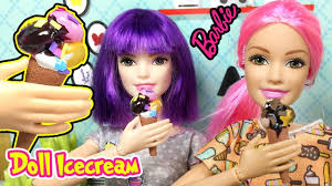 Diy How To Make Doll Ice Cream Miniature Doll Food Crafts Making K Doll Food Diy Doll Miniatures Doll Diy Crafts